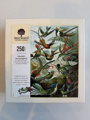 Wentworth Haeckel's Hummingbirds Wooden Jigsaw Puzzle 250 Pieces