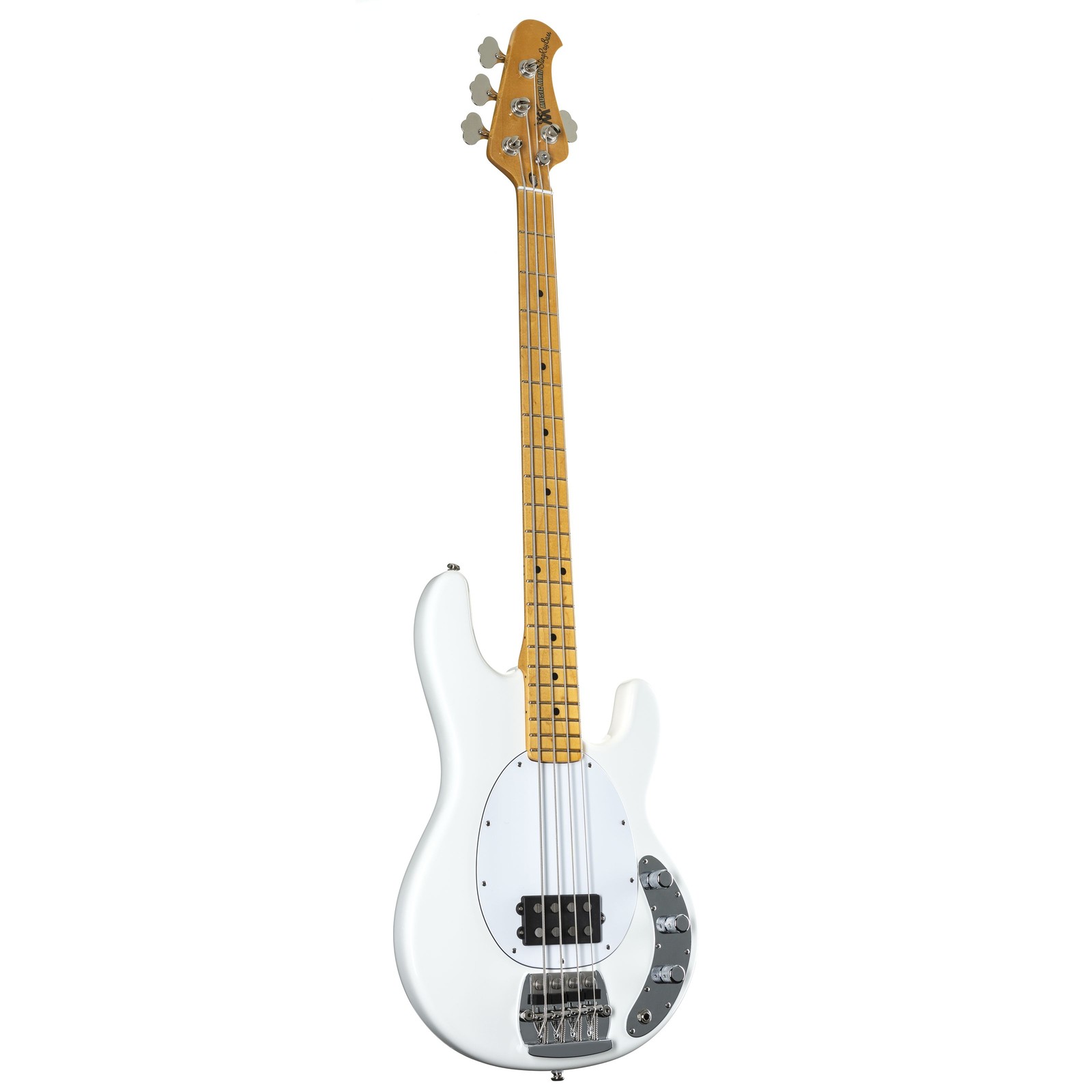 Музыкальный человек Ретро 70-х годов StingRay MN White - E-Bass 587390₽