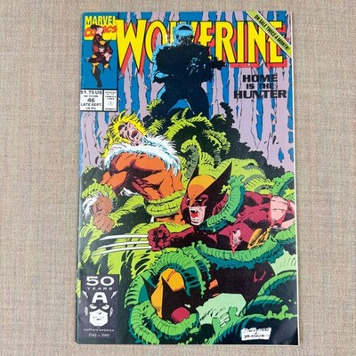 Wolverine #46   Marvel   1991   Sabretooth vs Wolverine