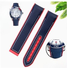 Quality Nylon Silicone Watch Strap 22mm for Omega Seamaster 300 Planet Ocean 600