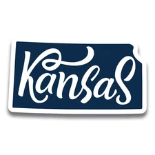 Magnet Me Up Kansas State Magnet Decal 6x3.5", US State Shape Souvenir, USA Made
