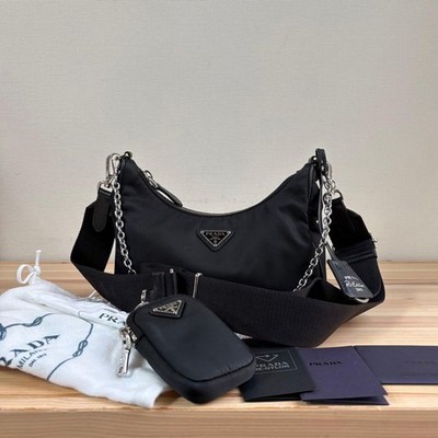 PRADA 1BH204 Re-Edition 2005 shoulder bag black 286884