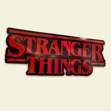 Stranger Things Holographic Sticker 5x2in – Waterproof Decal for Car, Laptop