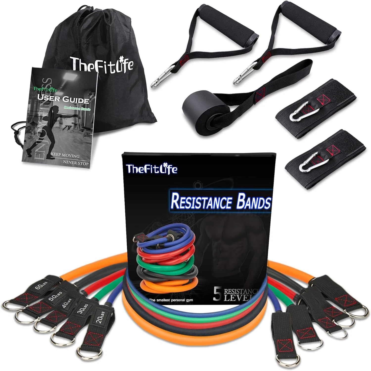 Figure 8 Resistance Bands for Stretch Strength Training