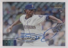 2020 Stadium Club Chrome Gold Refractor 10/50 Justin Dunn Rookie Auto RC 0yj6