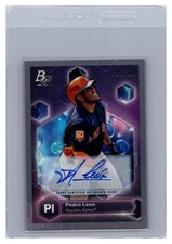 2022 Bowman Platinum #PE-10 Pedro Leon Precious Elements Autographs #/50