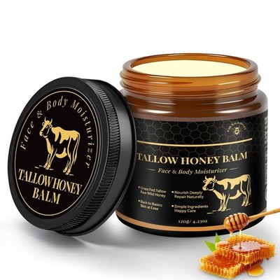 Crema De Sebo de Res Y Miel Para Lucir Una Piel Hermosa. Cara Y Manos Reluciente