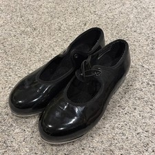 Kids Black Patent Mary Jane Tap Shoes Bloch Techno Tap Size 13 Needs One Closure