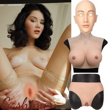 Realistic Silicone Female Head Mask Crossdresser Face Mask For Women Cosplay