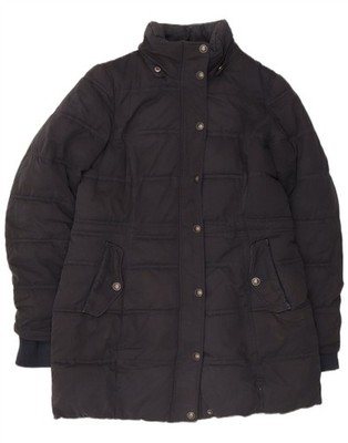Fat Face Damen wattierte Jacke UK 12 Medium schwarz Polyester BR02