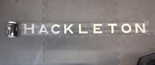 HACKLETON Bus Destination Blind - 1964 - Mancave Shed Garage Transport Gift