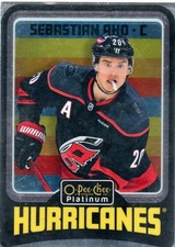 2024-25 OPC PLATINUM RETRO RAINBOW R32 SEBASTIAN AHO NEAR MINT CONDITION