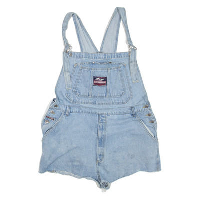 CULTURE PERFORMANCE Damen Jumpsuit Blau Gerader Denim XL