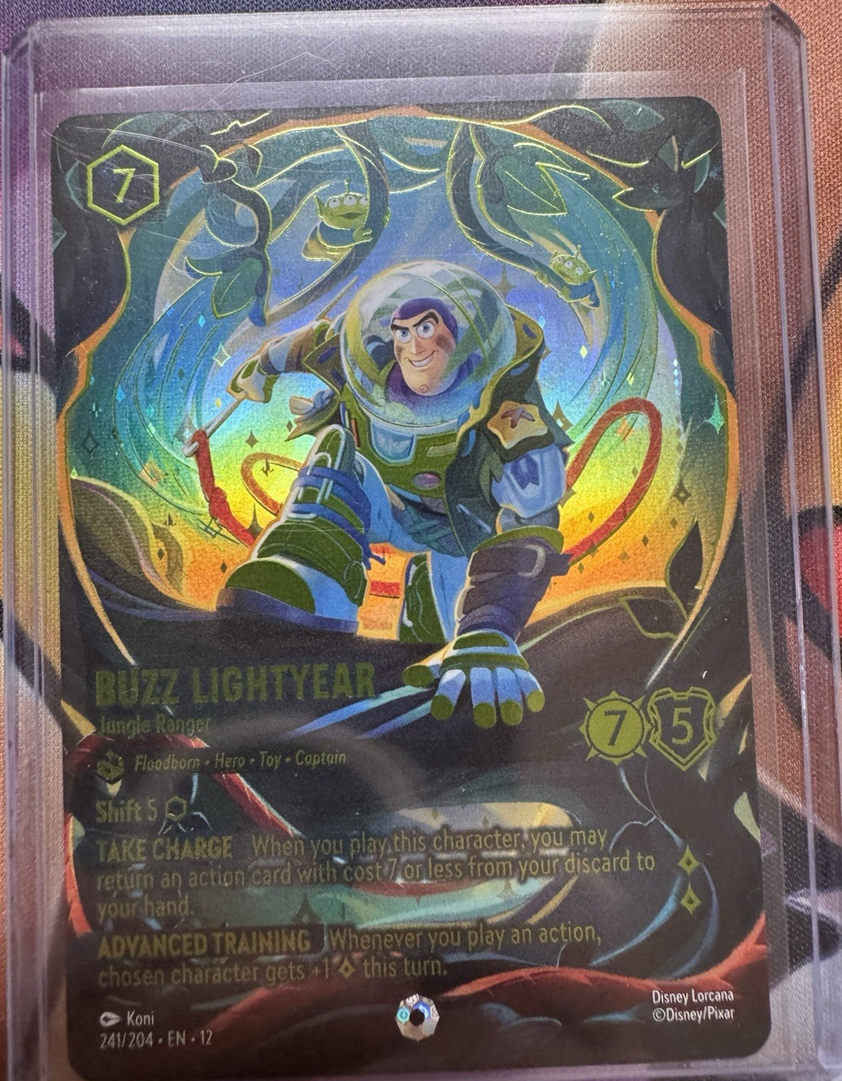 Disney Lorcana Buzz Lightyear - Jungle Ranger Iconic Foil 241/204 EN