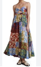 BEC & BRIDGE Size 8 US Woodstock Floral Patchwork Cut Out Maxi Dress NWT $545