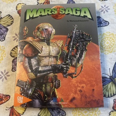 Factory sealed MARS SAGA for the Commodore 64 C64/128,   EA