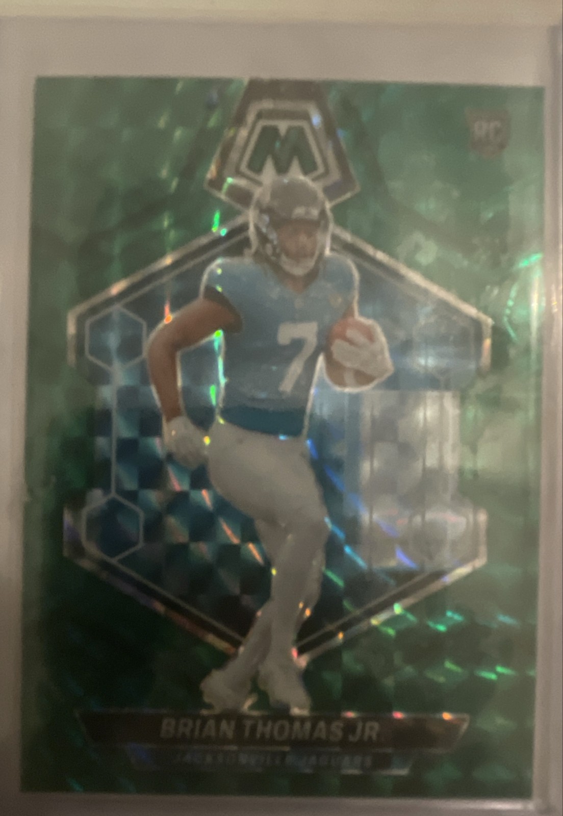 2024 Panini Mosaic - Rookies Brian Thomas Jr. #323 Green Mosaic Prizm (RC)