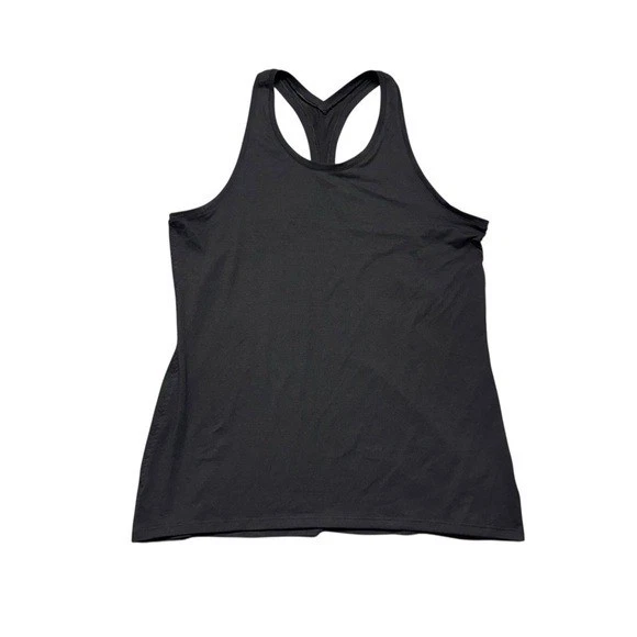 Athleta Power Up Tank Top NWT Medium Black Workout No Stink UPF Wicking Athletic