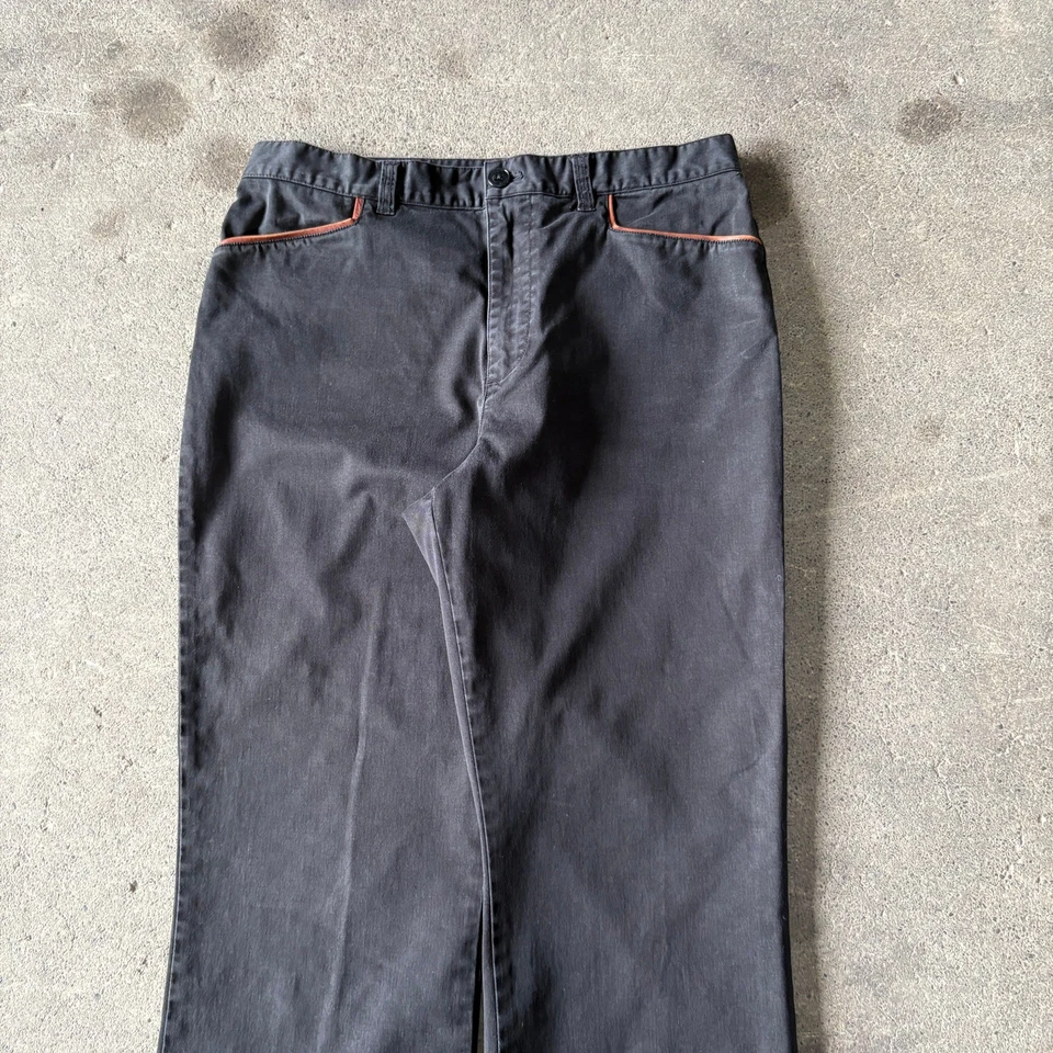 Bootcut suelto vintage Ralph Lauren para mujer talla 10 negro LRL 90s relajado 31x30 Foto 2 de 4