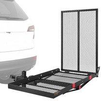 Vevor Hitch Mount Wheelchair Carrier Height Adjustable 500lbs Capacity Steel