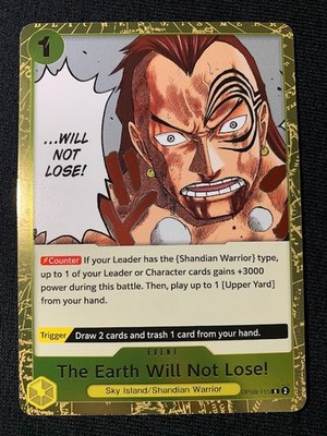 The Earth Will Not Lose! OP08-115 Two Legends Foil