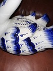 Ceramic Swan 12” X 12" Hand Painted Vase / Flower Holder Made In Portugal — photo 5