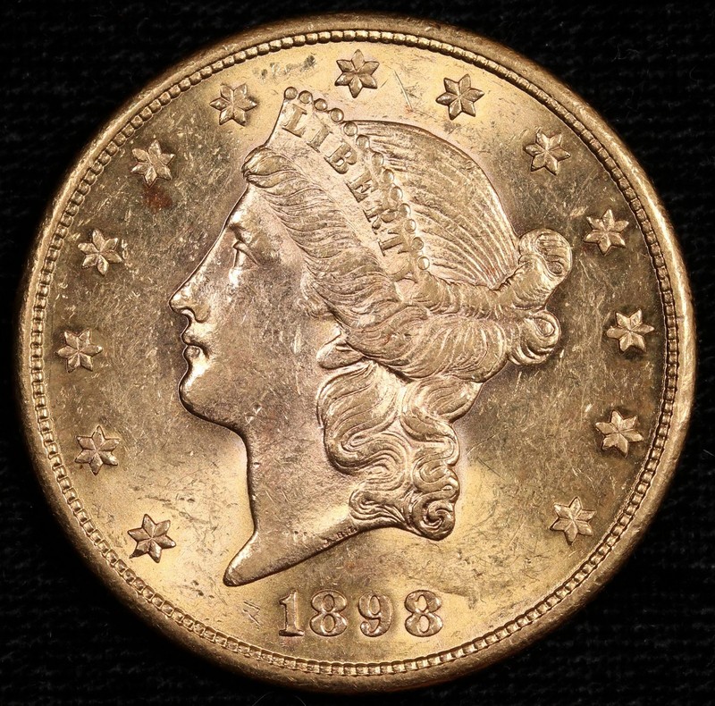 1898 S $20 Liberty Head Double Eagle #B439