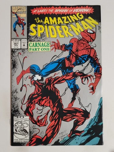 Amazing Spider-Man #361 Marvel 1992 VF+ 8.5 1st full appearance of Carnage 2nd P