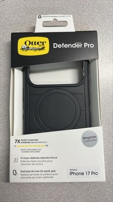 OtterBox Defender Pro Series for Apple iPhone 17 Pro MagSafe Case Black