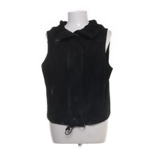 Lorenzo Banfi, Lederweste, Damen, Größe: 46, Schwarz, Leder, Einfarbig #IZI