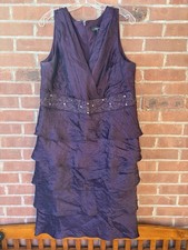 R M Richards Formal Purple Special Occasion Dress Size 16W Mother Of The Bride
