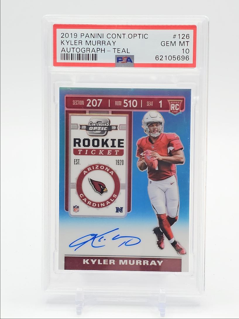 Kyler Murray Panini Contenders Optic #126 Autograph-Teal