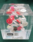 Vintage Lucite BASF Button Paperweight — photo 1