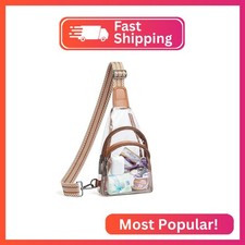 LATMAP Clear Bag for Stadium Events Crossbody Purse Fanny Pack Backpack for Wome