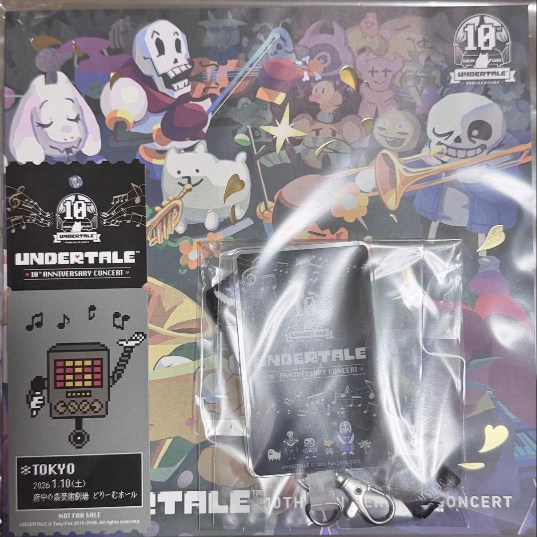 UNDERTALE オーケストラコンサートツアー クリアファイルセット Undertale 10th Anniversary Concert Set with Program Ticket Strap