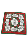 Brooks Brothers Womens Silk Holiday Scarf Green Size 34X34" — photo 1