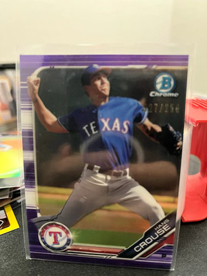 2019 Bowman Chrome - Prospects Hans Crouse #BCP-210 Purple Refractor  /250 (RC)