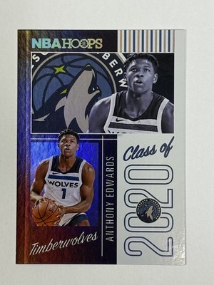 2020-21 Panini NBA Hoops - Class of 2020 Anthony Edwards #2 Holo (RC)
