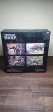 NEW Disney Parks Star Wars The Mandalorian Yoda 4 Pack Puzzle Set 500 pcs