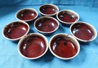 8 Vintage McCoy 1413 Brown Drip Glaze Bowls 6" Soup Cereal Chili Stoneware USA