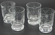 4x THERESIENTHAL WHISKYGLAS WASSERGLAS RADGRAVUR VOGEL BLÜTEN