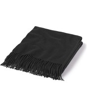 Home Throw Blanket with Decorative Fringe 100 Pure Cashmere Ultra Soft Accen...