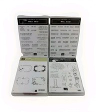 4 Stampin Up Sets, Well Said Sets 1  2, Woodland Wonder, NEW  Four Frames READ