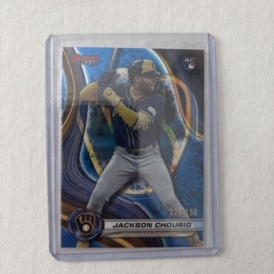 2024 Bowman's Best - Jackson Chourio #38 Blue Refractor /150 (RC)