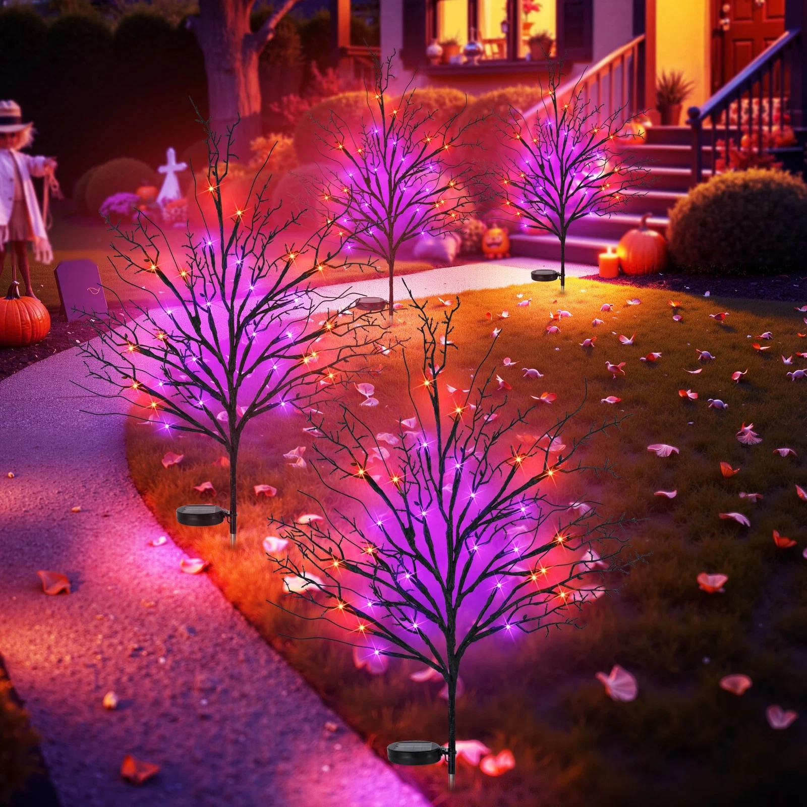 Halloween Solar Pathway Lights 4PCS, Halloween Outdoor Decorations, Artificia...
Opens in a new wind