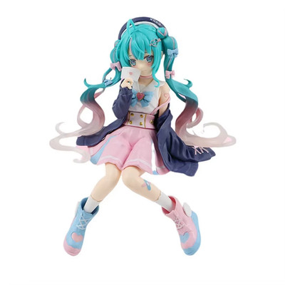 Kawaii Virtual Singer Devil Girl Figure Cat Ears PVC Action Model Toy Gift