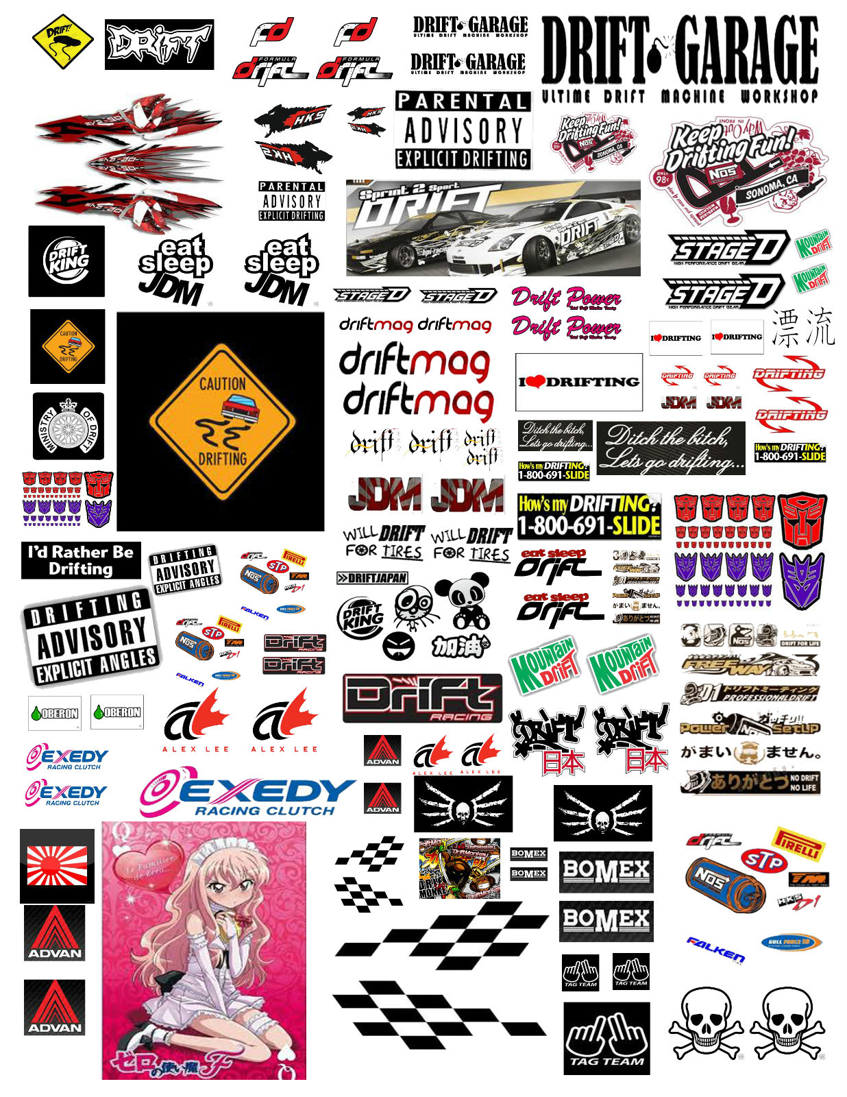 1: 24 1:18 DRIFTING #1 DECALS FOR DIECAST & MODEL CARS & DIORAMAS | eBay