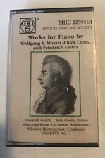 Wolfgang A. Mozart Works For Piano Cassette 1 MHS Free Shipping NEW