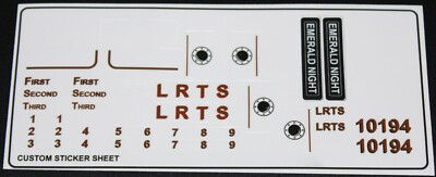 Custom Aufkleber für 10194 Replacement Sticker Sheet 