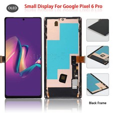 A OLED For Google Pixel 6 Pro LCD Display Touch Screen Replacement Black Frame